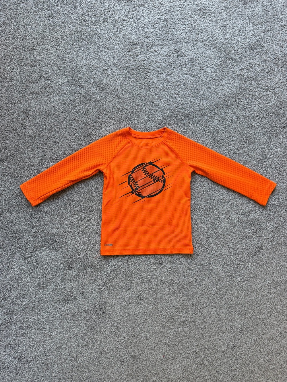 jumping beans Orange Long-Sleeve Tee with Sport Graphic